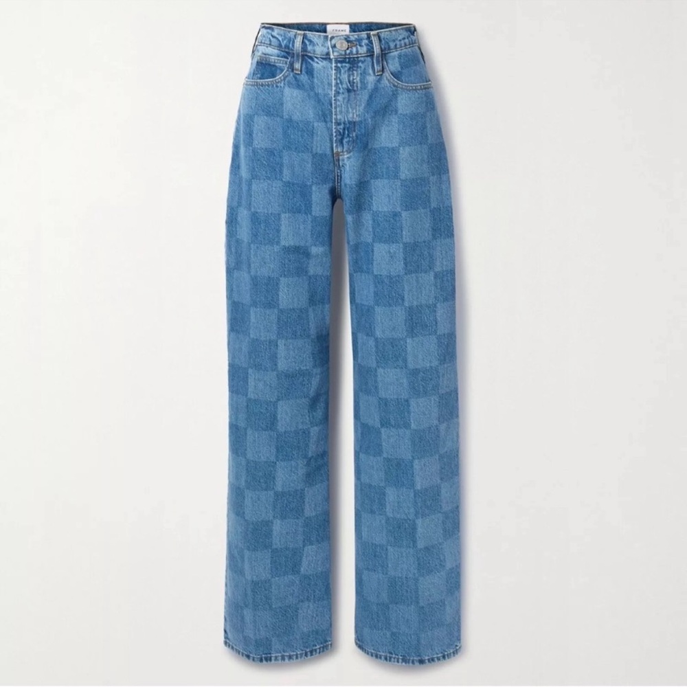 Frame Checkered Jeans 30